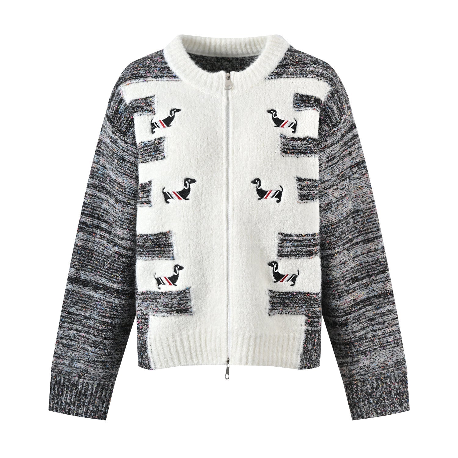 Women's Puppy Embroidered Cardigan THOM TREND