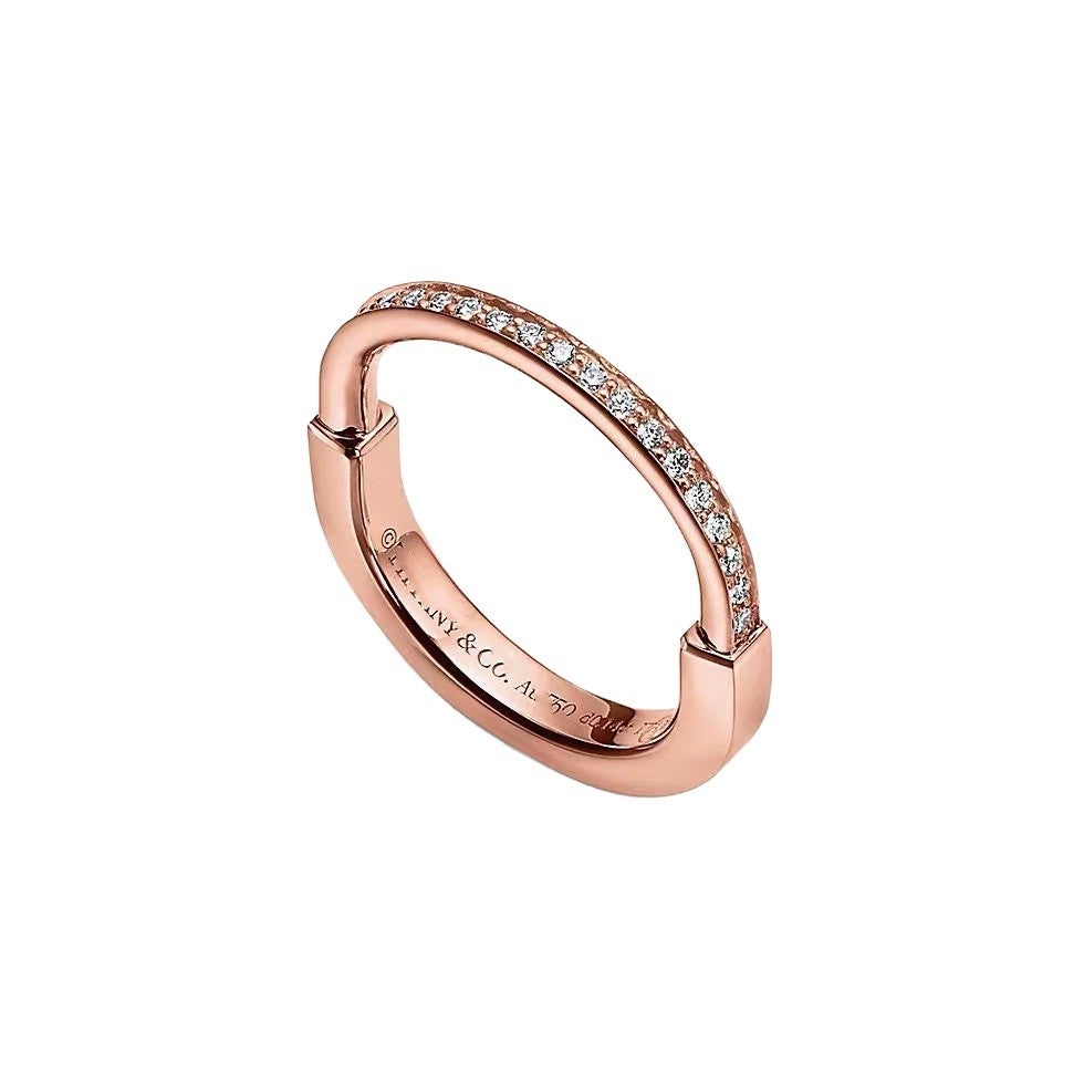 Tiffany Style Lock 18K Gold-Plated Ring detail view 4