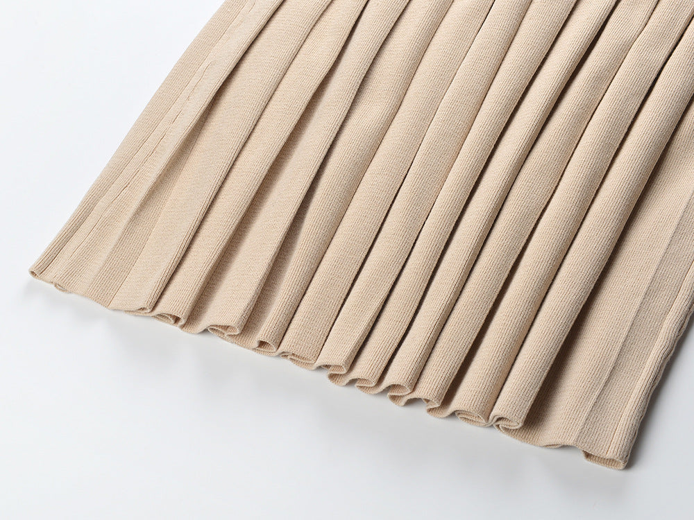 Women's Knitted Short Sleeve +Skirt THOM TREND