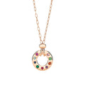 Pomellato Style Multicolor Stone 18K Gold-Plated Necklace detail view 4