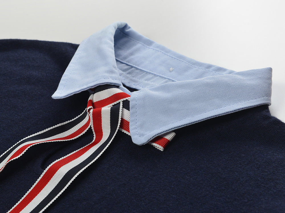 Women's Knitted Wool POLO Shirt THOM TREND