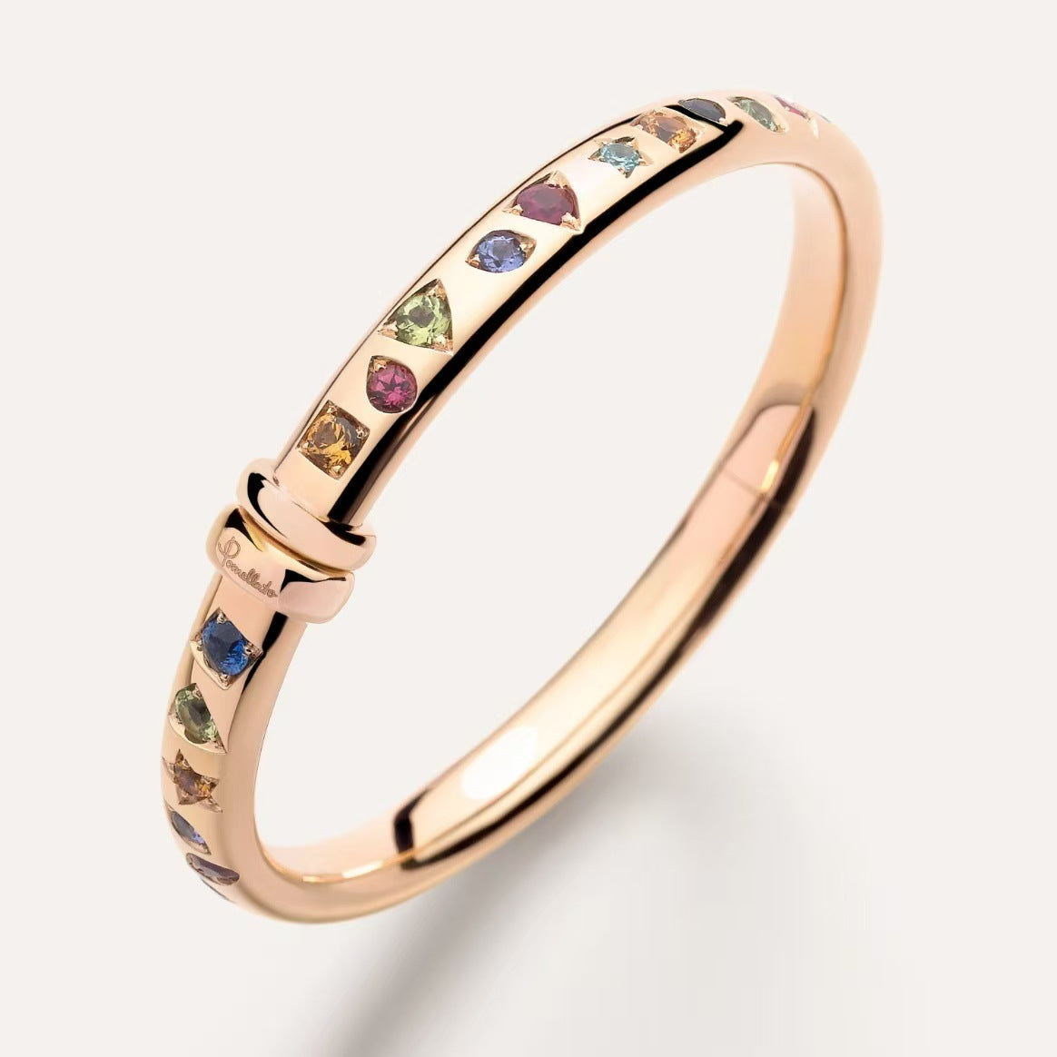 Pomellato Style Multicolor Stone Bangle detail view 1