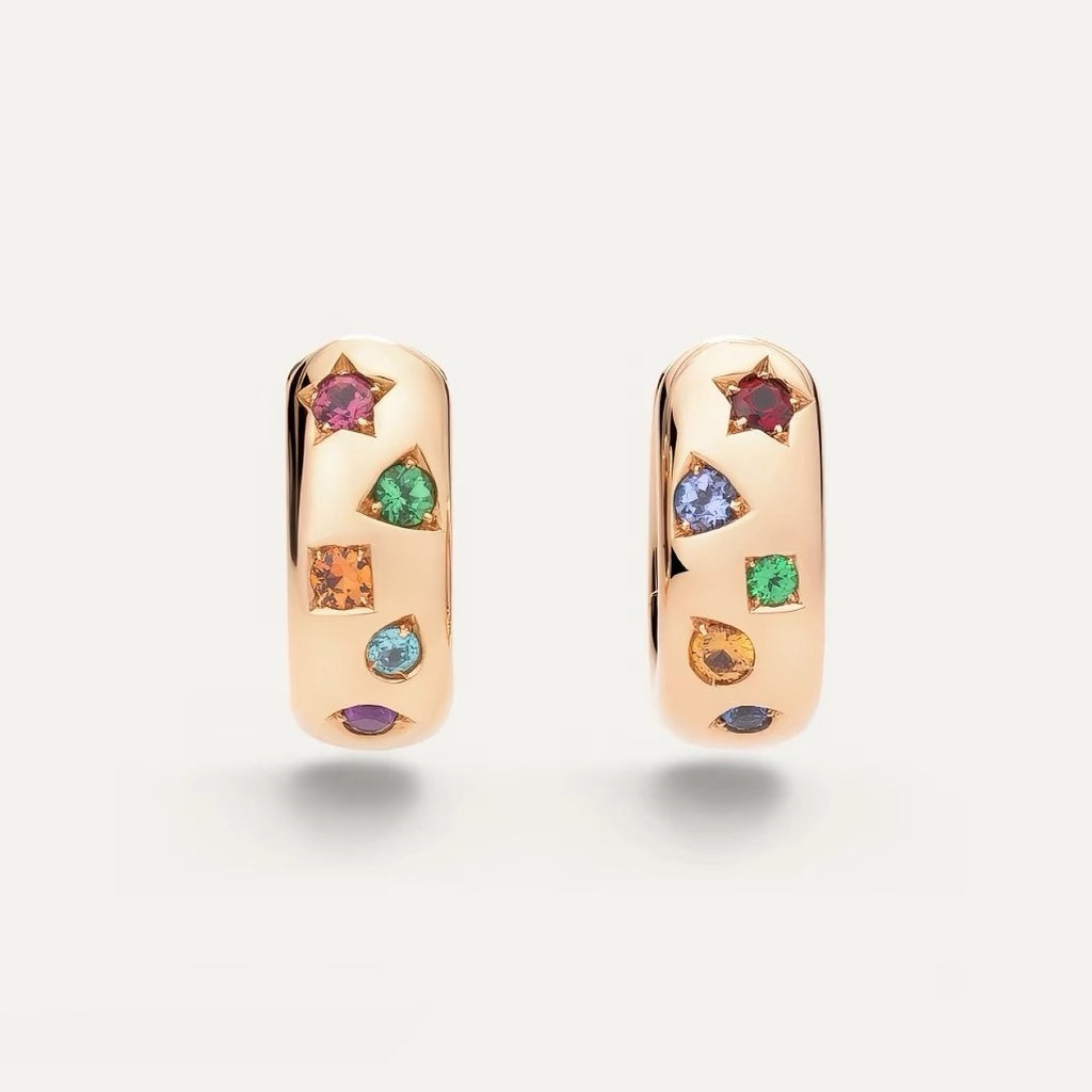 Pomellato Style Iconica Cubic Zirconia 18K Gold-Plated Earrings detail view 1