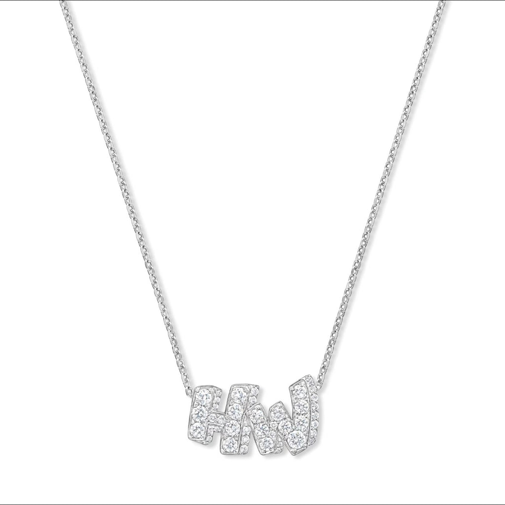 Harry Winston Style Lock Cubic Zirconia Earrings detail view 5