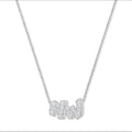 Harry Winston Style Lock Cubic Zirconia Earrings detail view 5