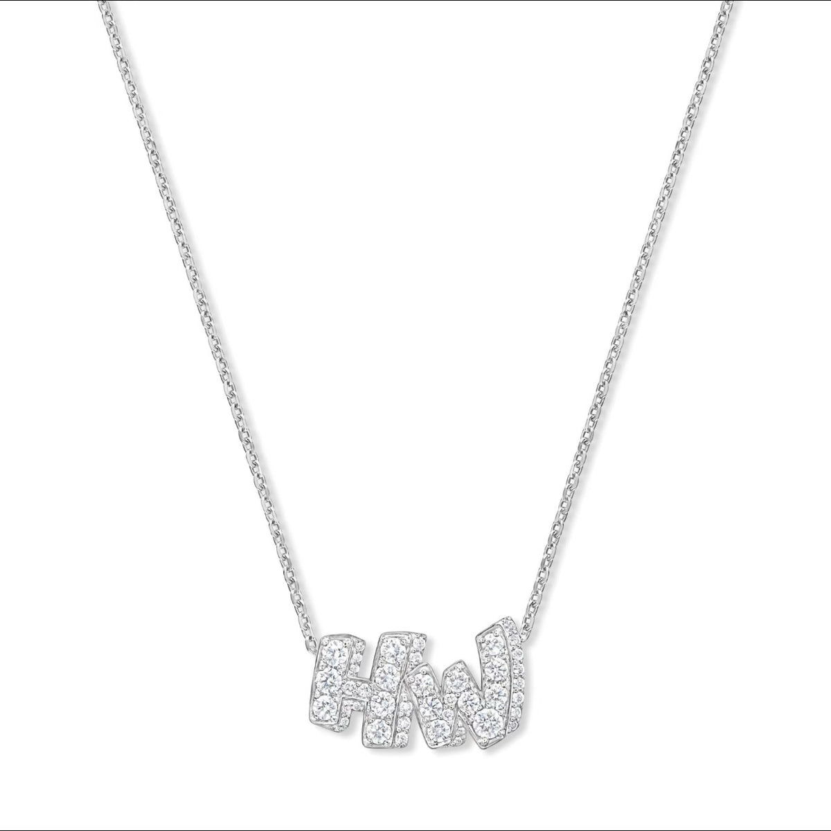 Harry Winston Style Lock Cubic Zirconia Earrings detail view 5