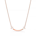 Tiffany Style Smile 18K Gold-Plated Necklace - Smile Mother-of-Pearl Necklace