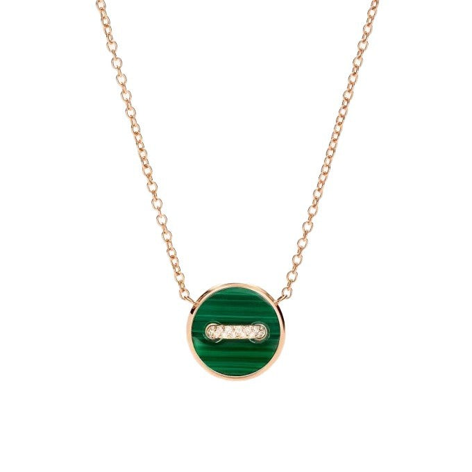 Pomellato Style Lock Cubic Zirconia Necklace detail view 4