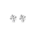 Tiffany Style Crossover Cubic Zirconia 18K Gold-Plated Earrings detail view 3