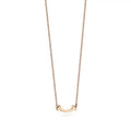 Tiffany Style Smile Cubic Zirconia Necklace detail view 5