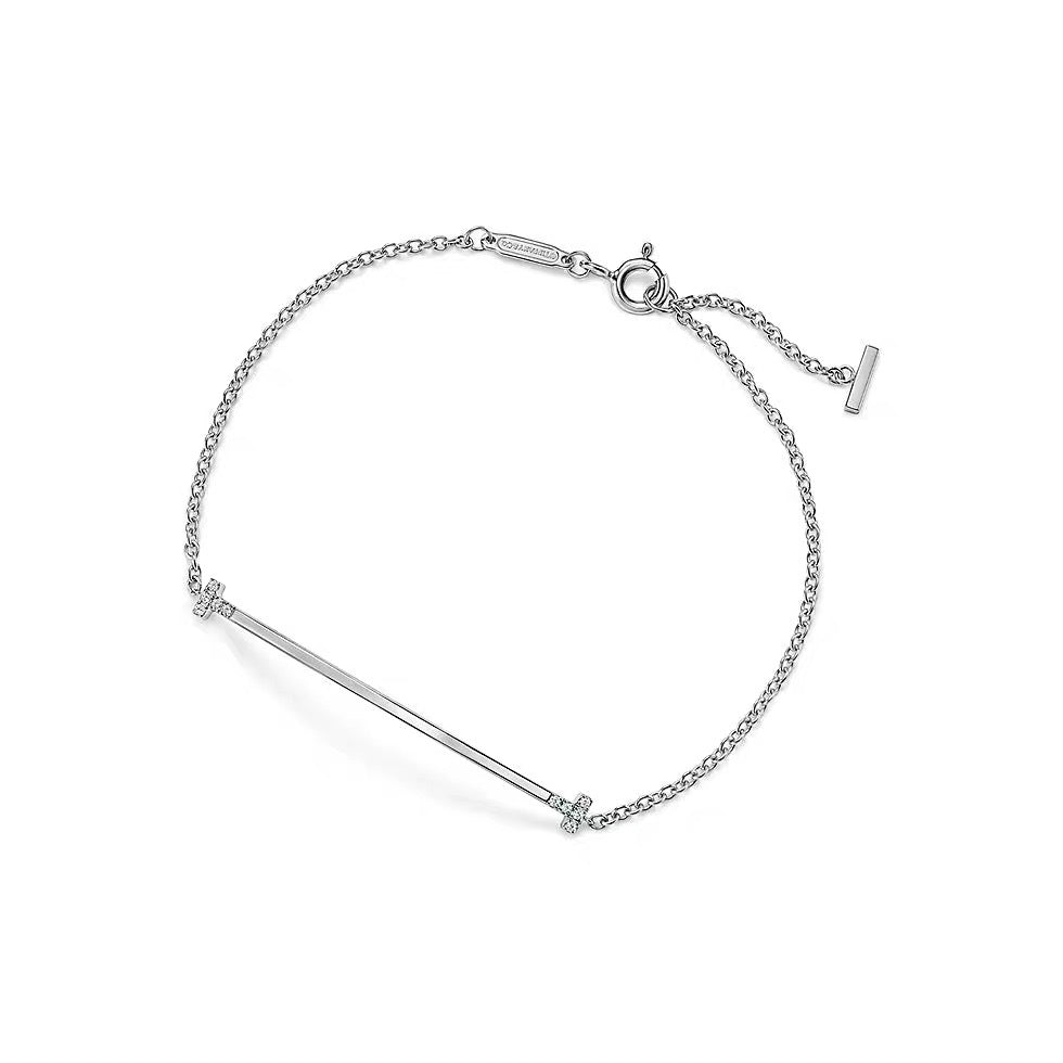 Tiffany Style Smile Cubic Zirconia 18K Gold-Plated Bracelet detail view 8