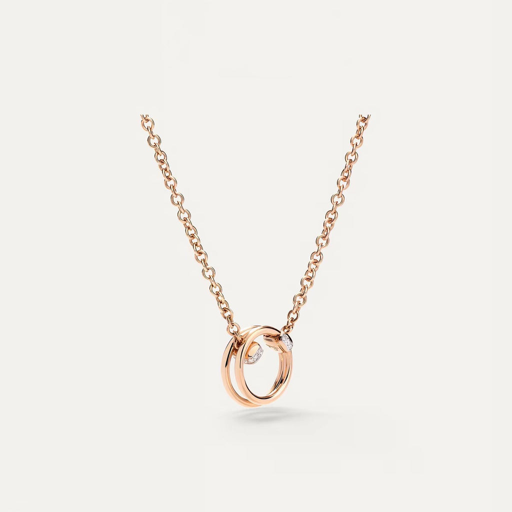 Pomellato Style Together Knot Cubic Zirconia Necklace detail view 3