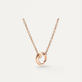 Pomellato Style Together Knot Cubic Zirconia Necklace detail view 3