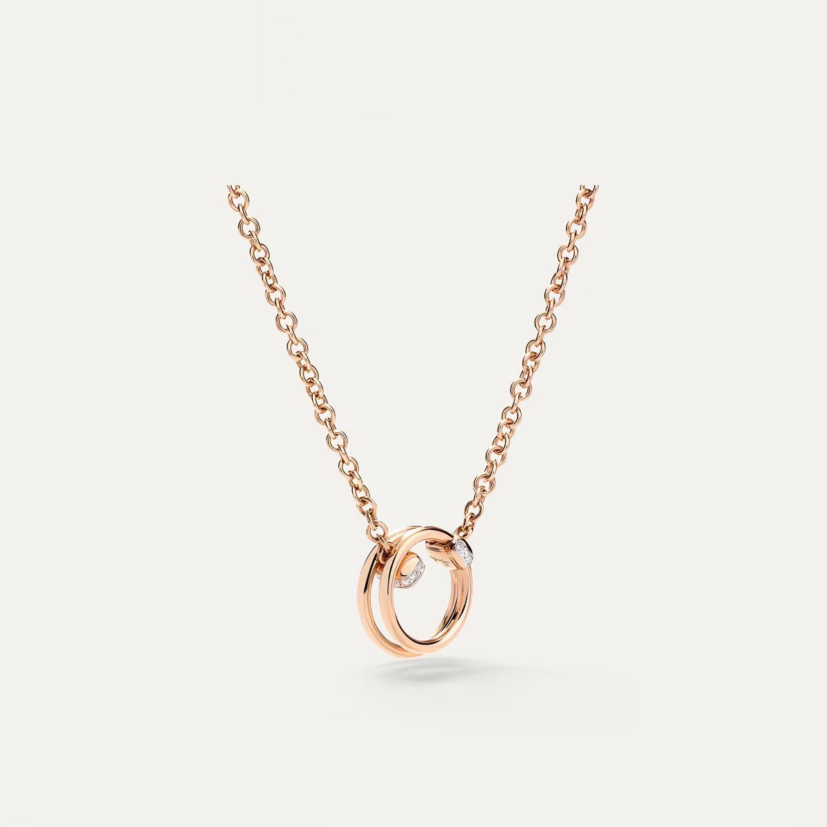 Pomellato Style Together Knot Cubic Zirconia Necklace detail view 3