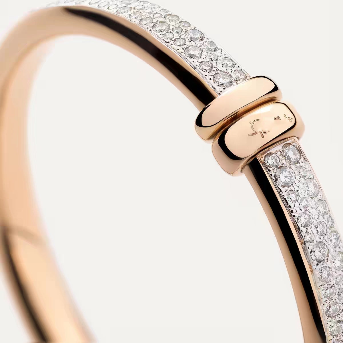 Pomellato Style Classic Cubic Zirconia Bangle detail view 3