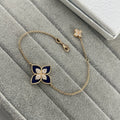 Roberto Coin Style Four-Leaf Clover Cubic Zirconia Bracelet detail view 5