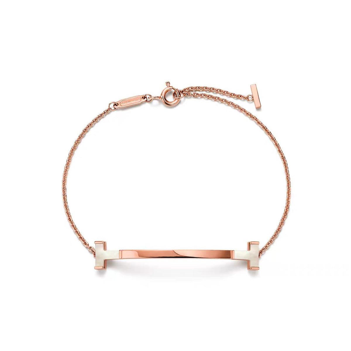 Tiffany Style Smile Cubic Zirconia 18K Gold-Plated Bracelet detail view 3