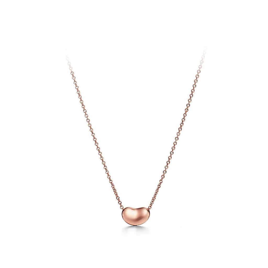 Tiffany Style Bead 18K Gold-Plated Necklace - Rose Gold Tone