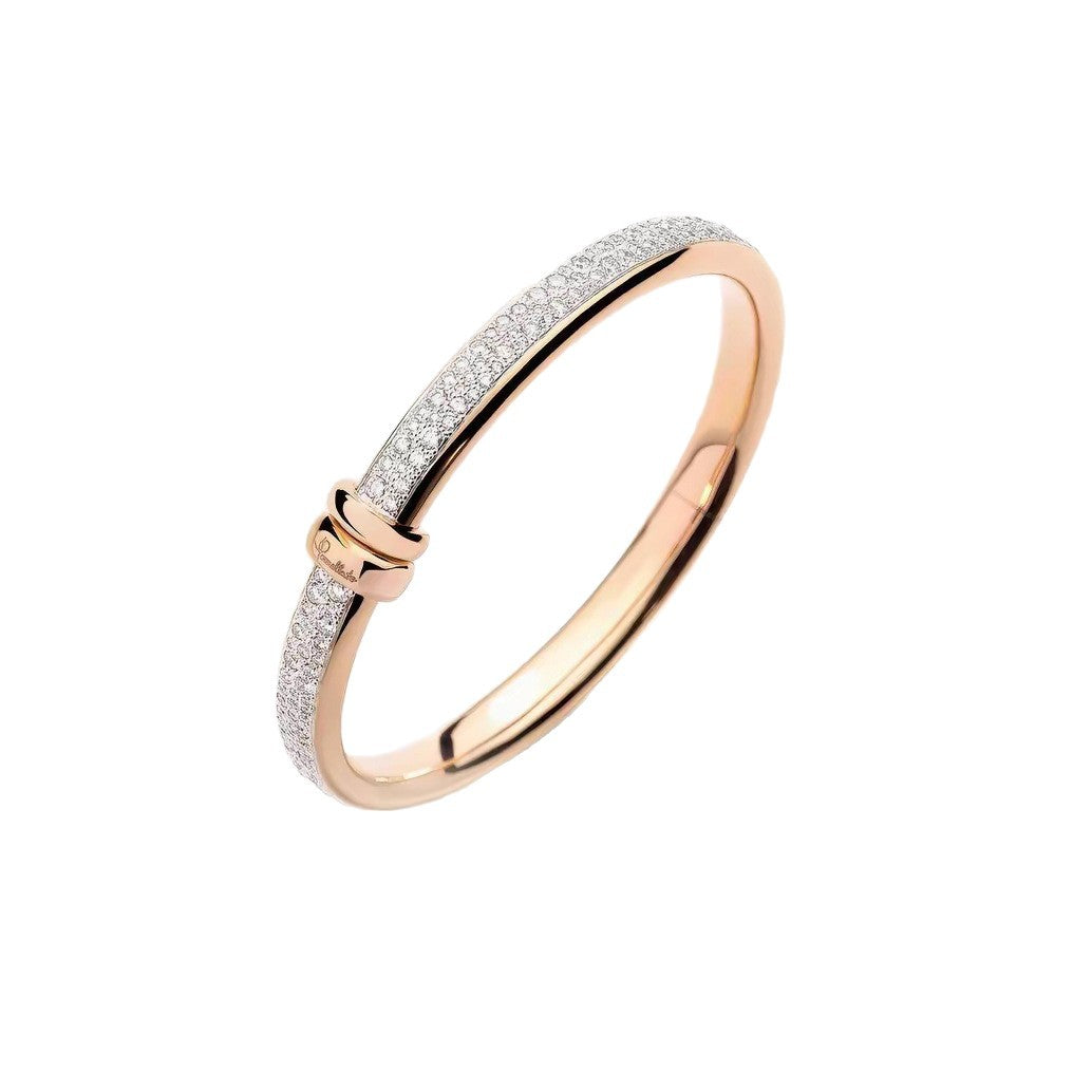 Pomellato Style Classic Cubic Zirconia Bangle detail view 4