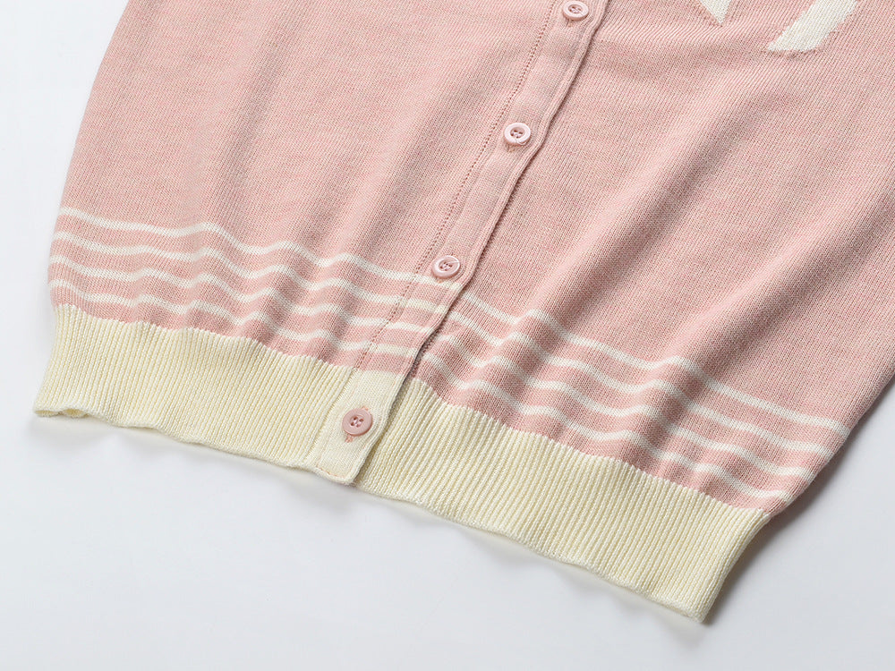 Women's Knitted Short Sleeve +Skirt THOM TREND