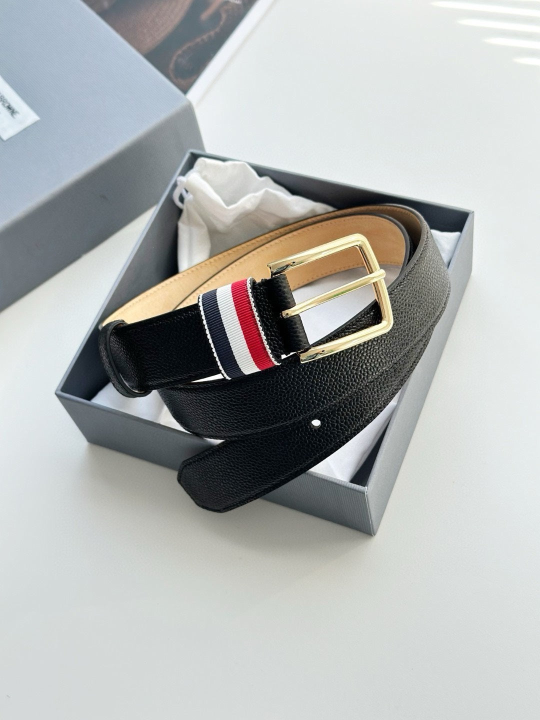 classic square toe belt THOM TREND