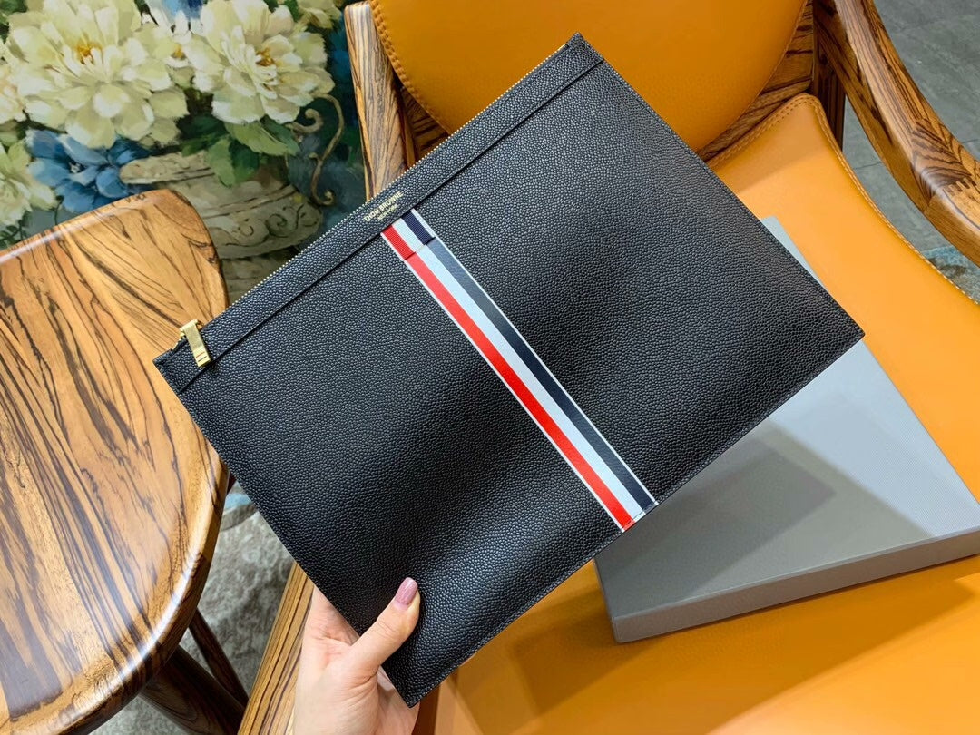 Three-color woven clutch bag THOM TREND