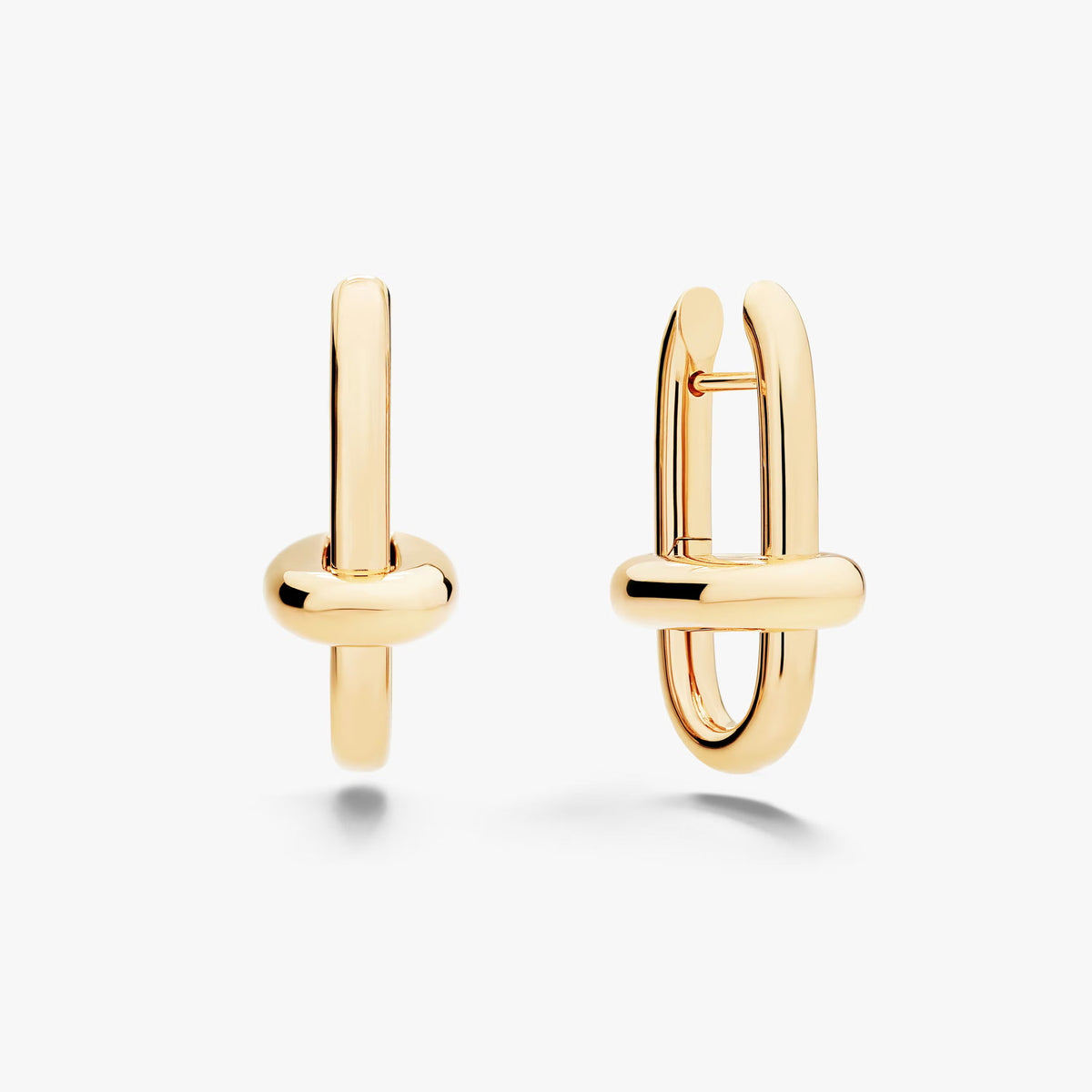 Pomellato Style Classic Cubic Zirconia 18K Gold-Plated Earrings detail view 5