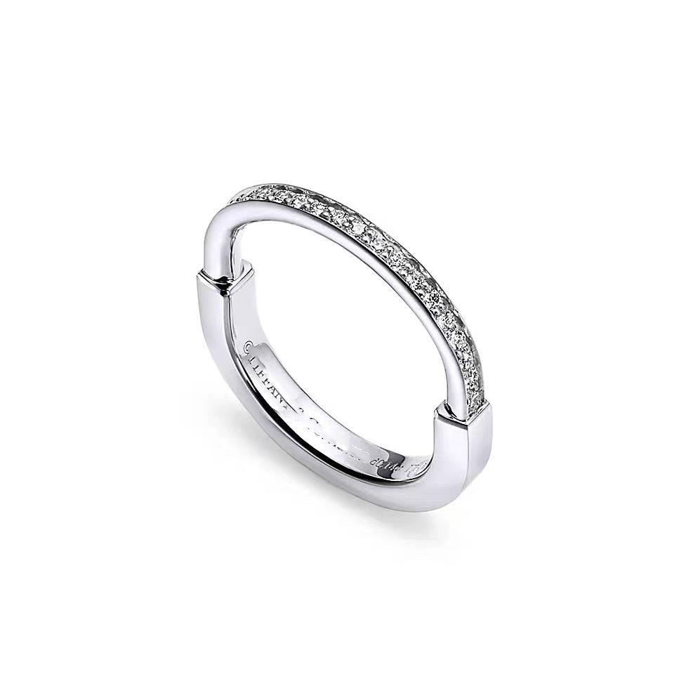 Tiffany Style Lock 18K Gold-Plated Ring detail view 3