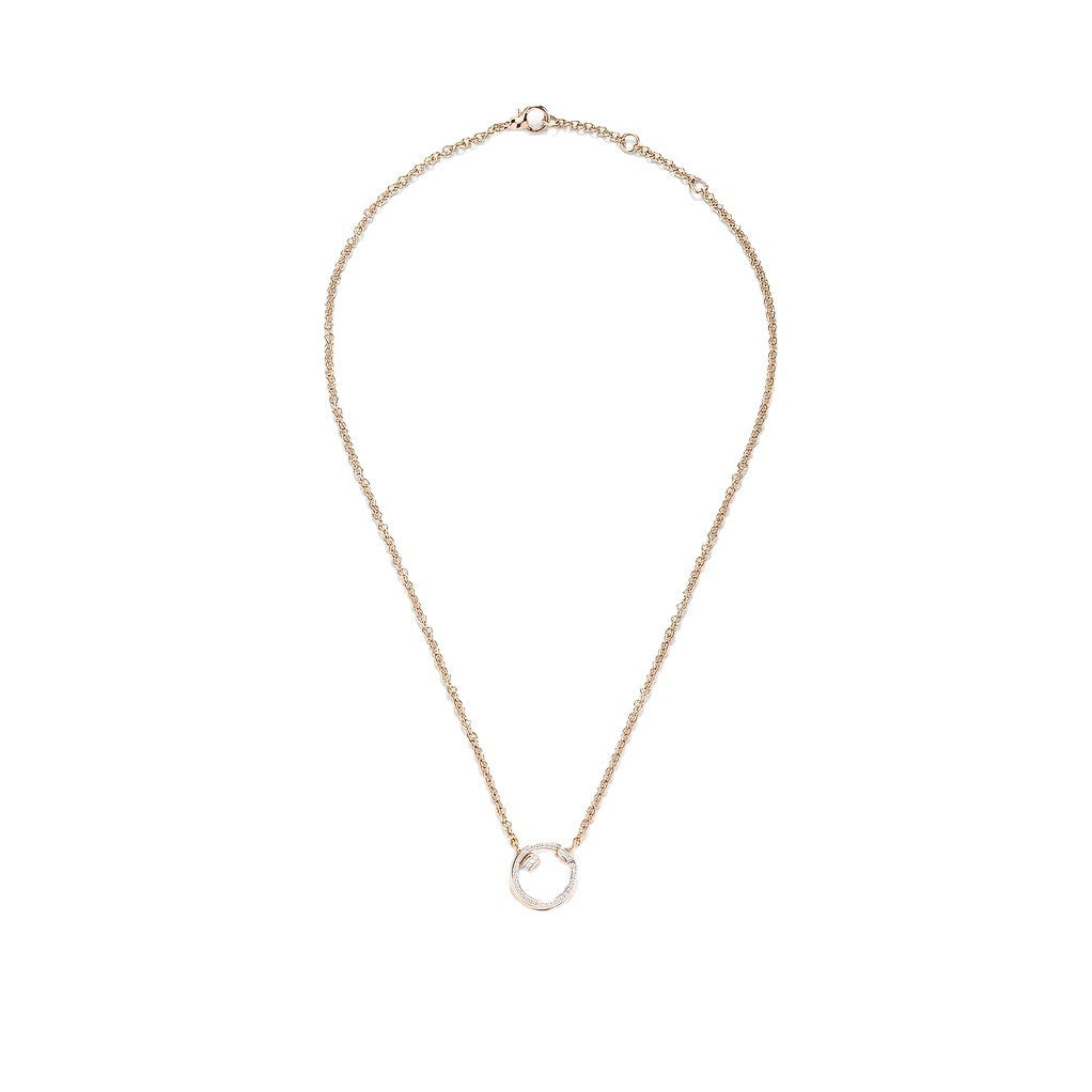 Pomellato Style Together Knot Cubic Zirconia Necklace detail view 4