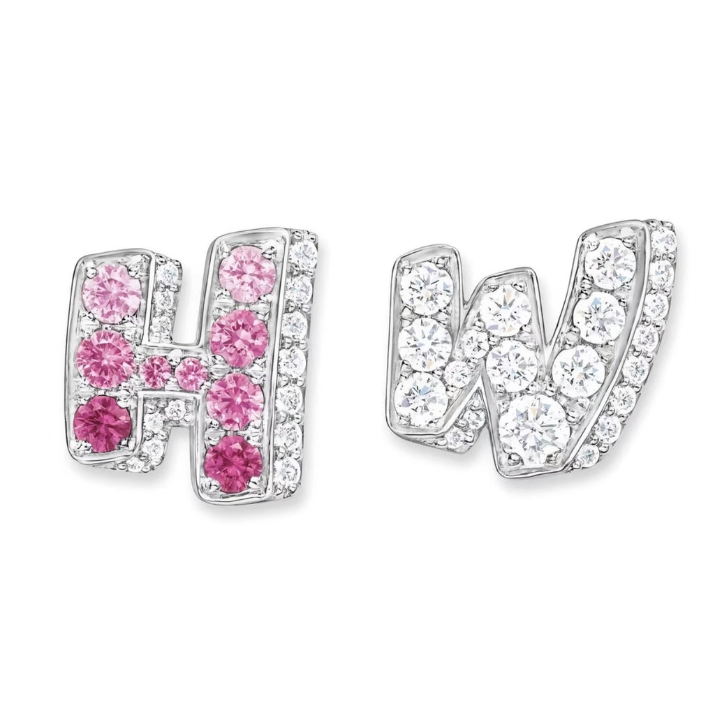 Harry Winston Style Lock Cubic Zirconia Earrings detail view 3