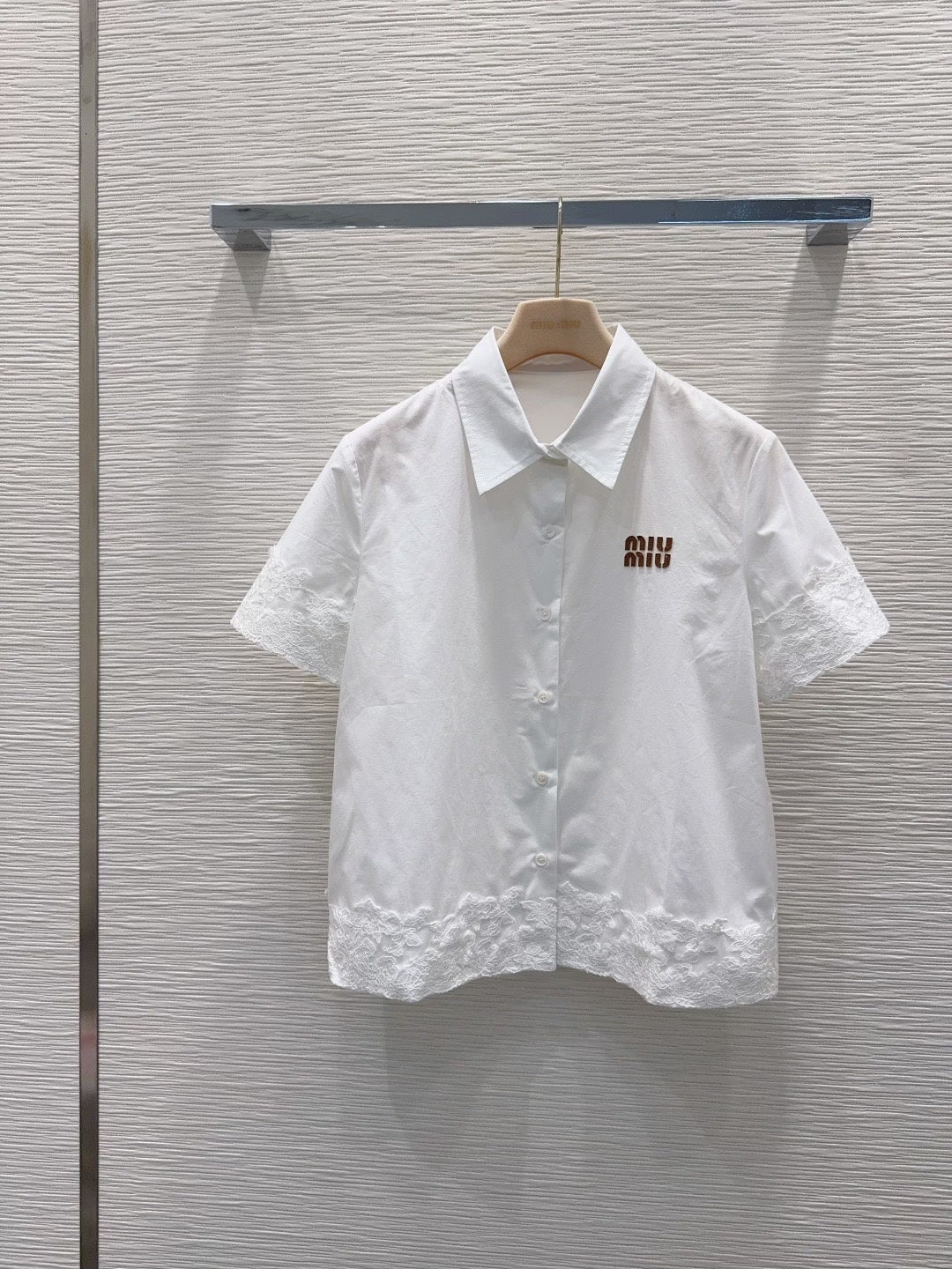 Structured Short-Sleeve Button Shirt