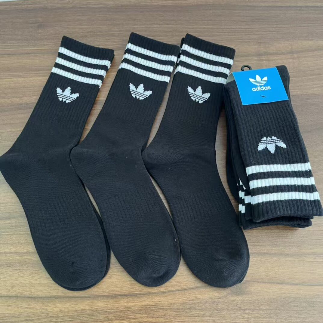 Adidas Originals Mid-Cut Socks – 3 Pairs