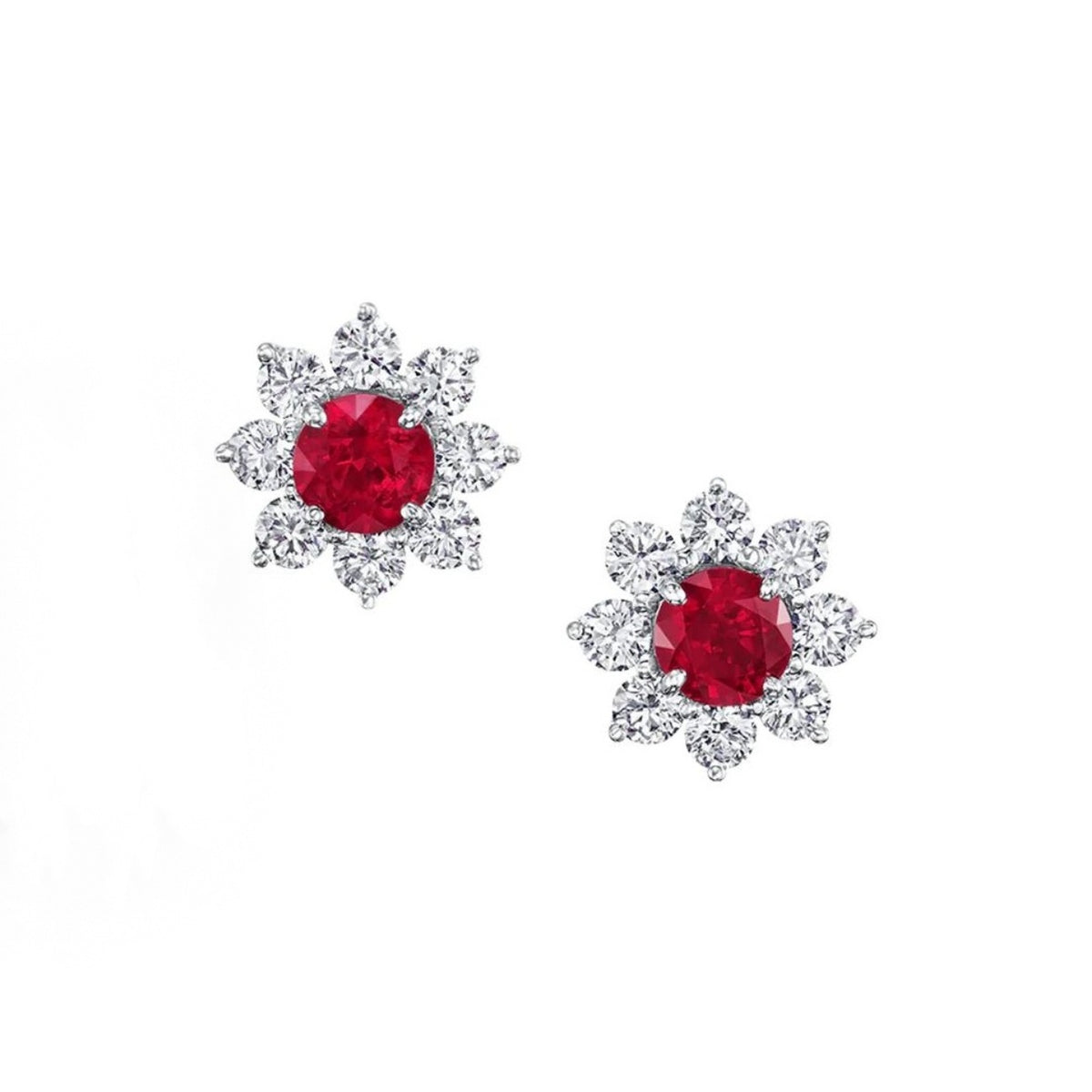 Harry Winston Style Sunflower Cubic Zirconia Necklace detail view 6