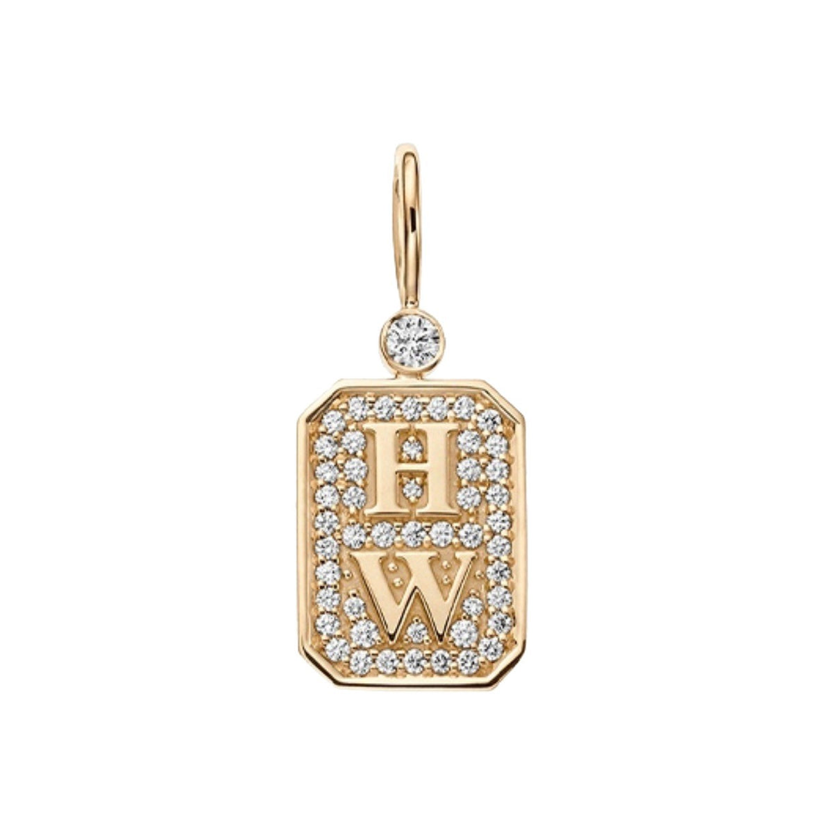 Harry Winston Style Lock Cubic Zirconia Necklace detail view 4