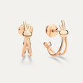 Pomellato Style Classic Cubic Zirconia 18K Gold-Plated Earrings detail view 1