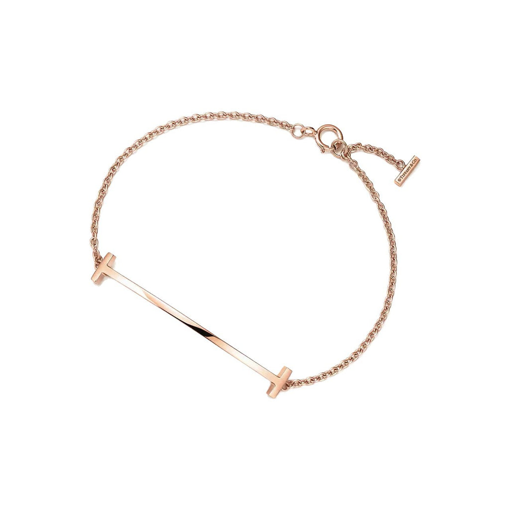 Tiffany Style Smile Cubic Zirconia 18K Gold-Plated Bracelet detail view 4