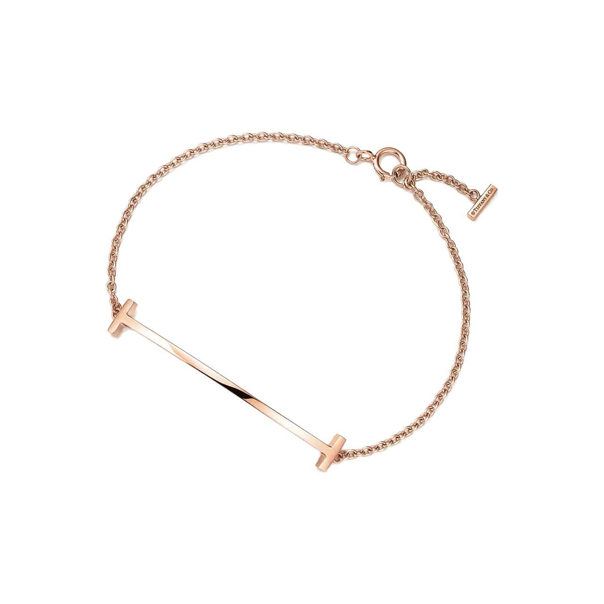 Tiffany Style Smile Cubic Zirconia 18K Gold-Plated Bracelet detail view 4