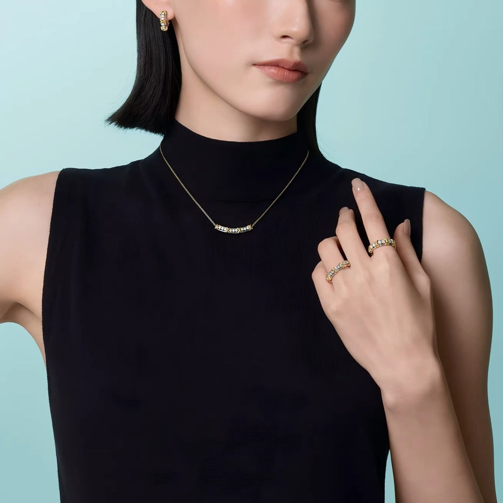 Tiffany Style Smile 18K Gold-Plated Necklace detail view 3