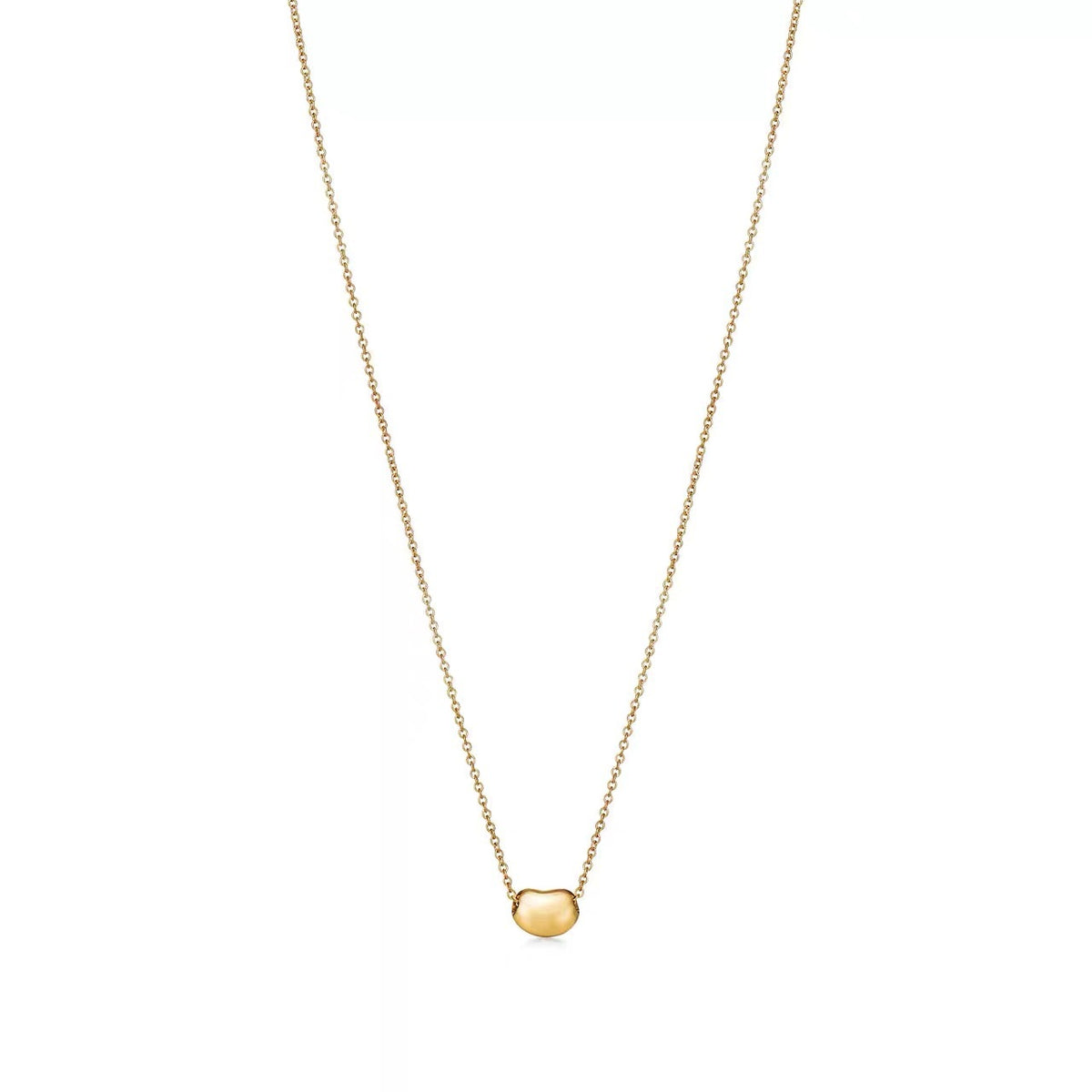 Tiffany Style Bead 18K Gold-Plated Necklace detail view 1
