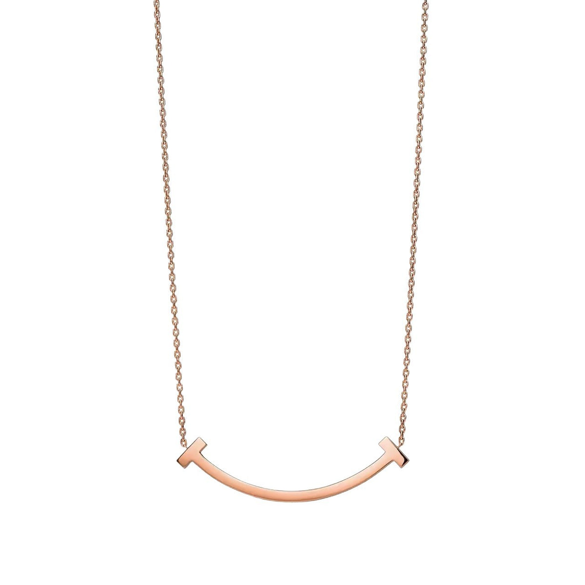 Tiffany Style Smile Cubic Zirconia Necklace detail view 4