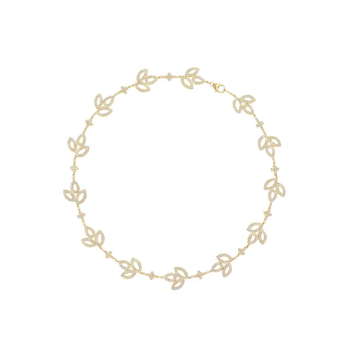Harry Winston Style Lock Necklace detail view 2