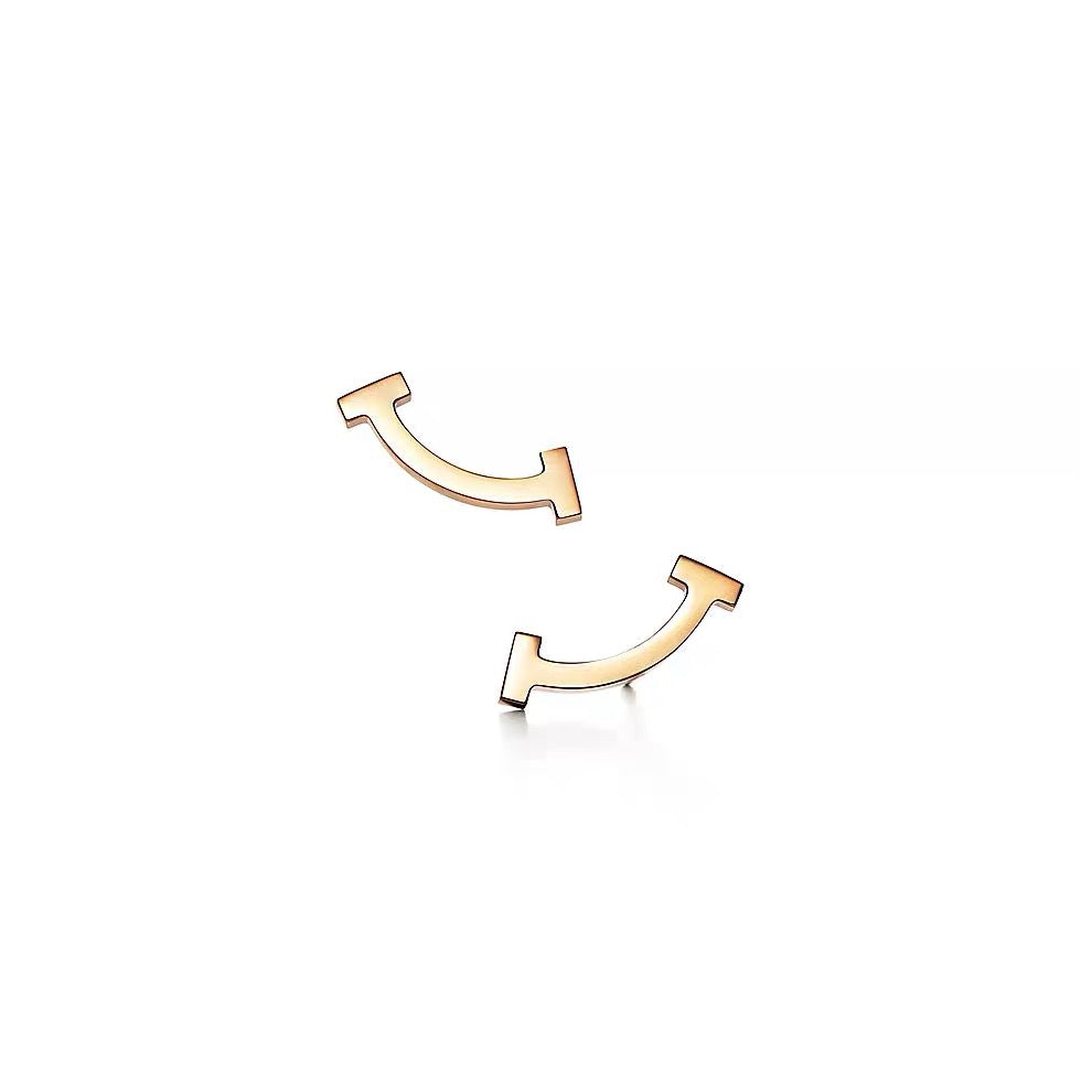 Tiffany Style Smile Cubic Zirconia Earrings detail view 5