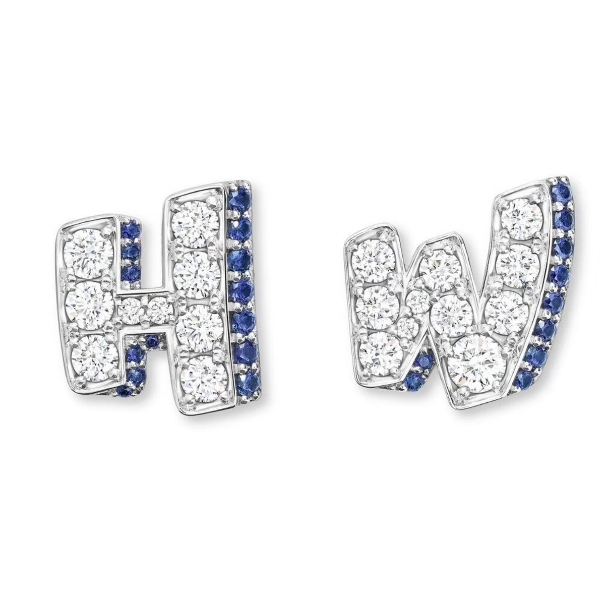 Harry Winston Style Lock Cubic Zirconia Earrings detail view 11