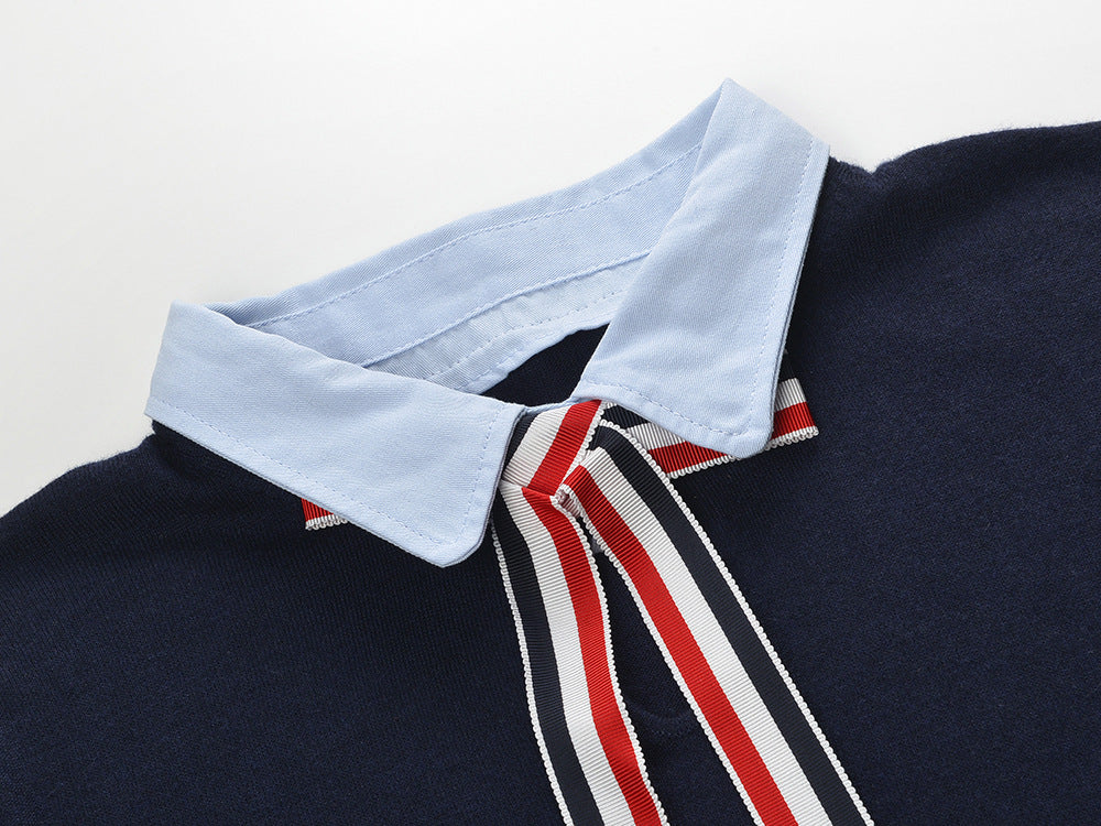 Women's Knitted Wool POLO Shirt THOM TREND