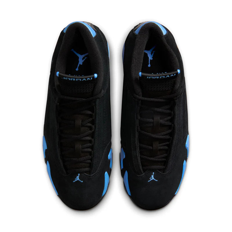 Air Jordan Mens 14 Retro - Black/University Blue