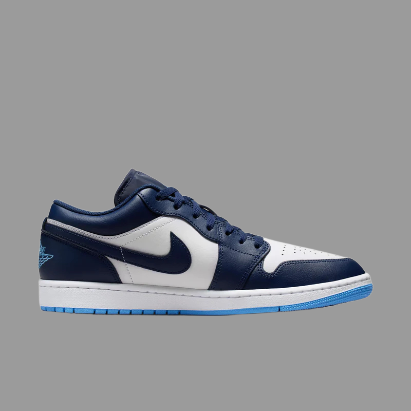 Air Jordan "1 Low" Mens - Midnight Navy / University Blue