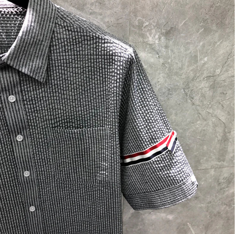 2025SS  Seersucker shirt THOM TREND