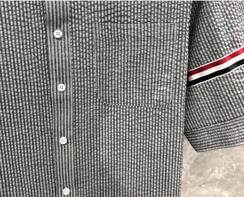2025SS  Seersucker shirt THOM TREND
