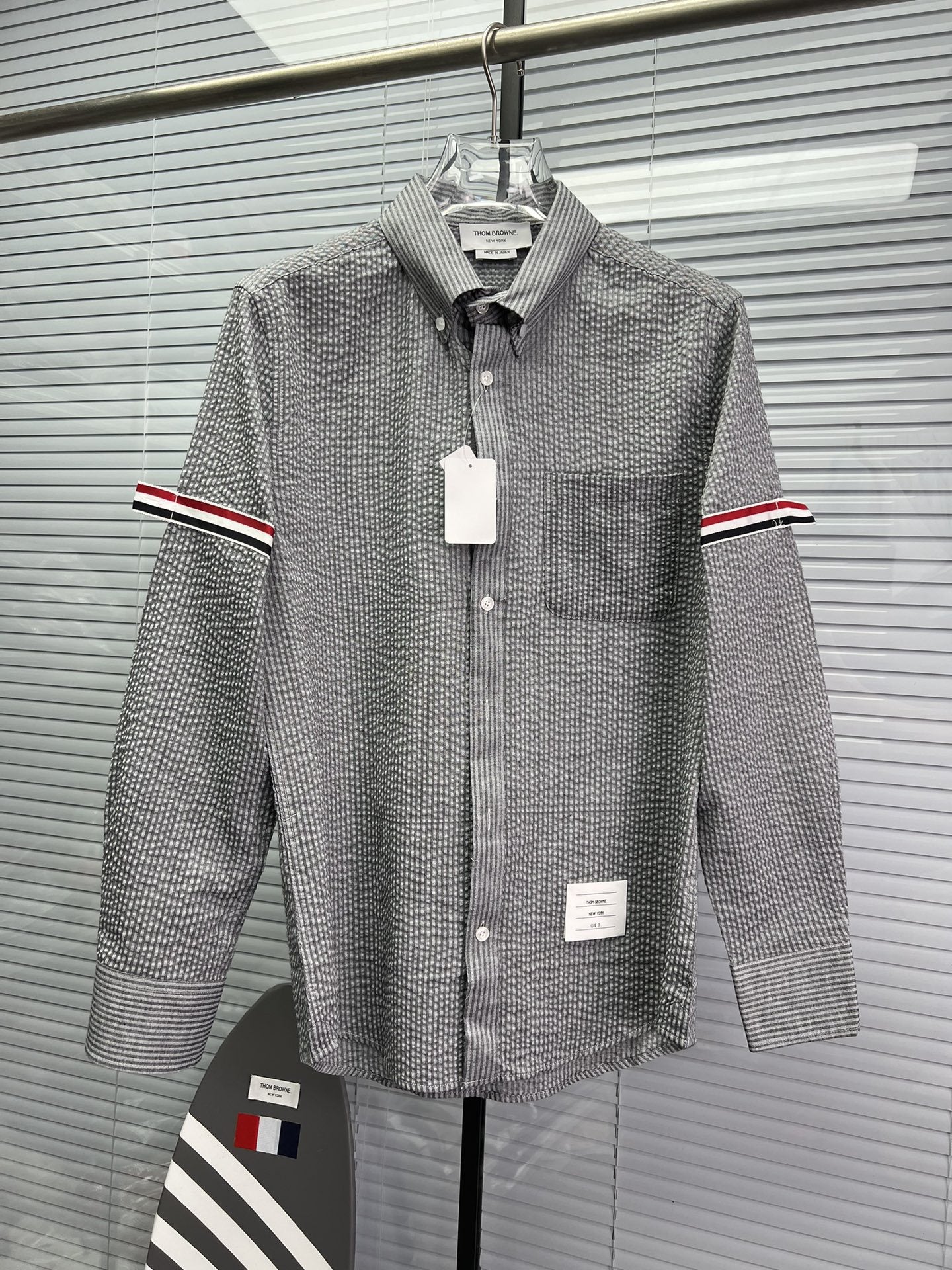 Men's Seersucker Shirt THOM TREND