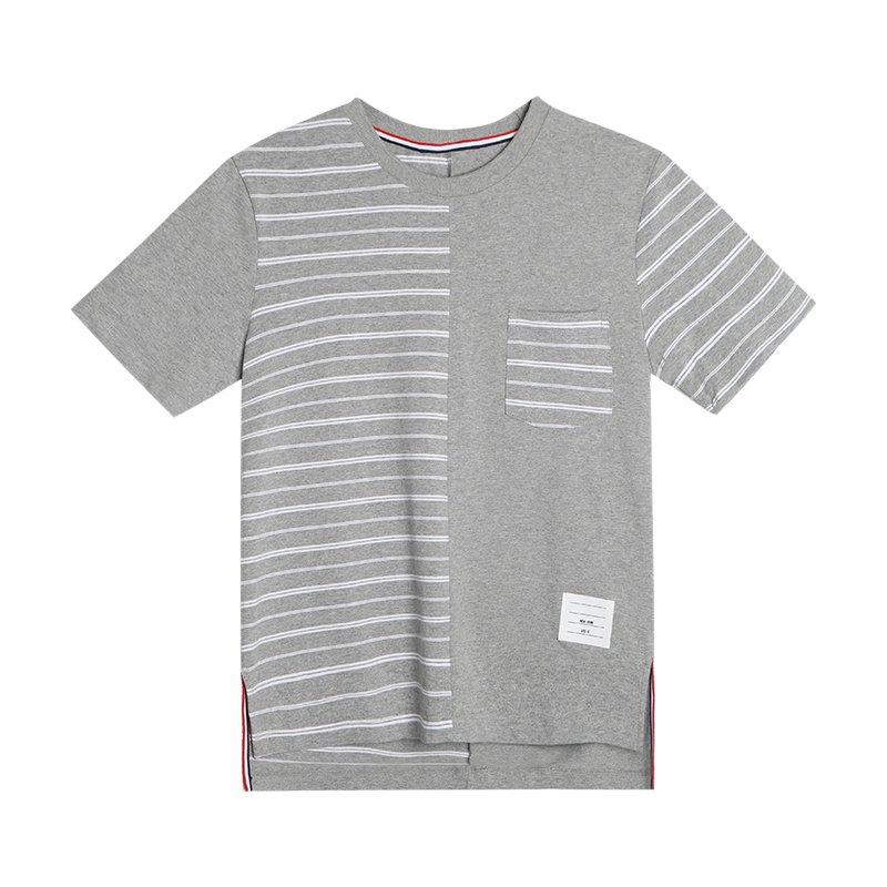 Unisex asymmetric crew neck T-shirt THOM TREND